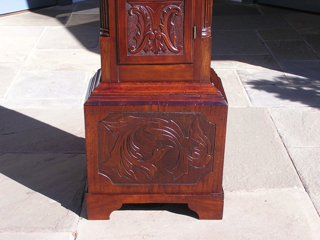 Irish Mahogany Tall Case Clock ( John Gelston ) 5