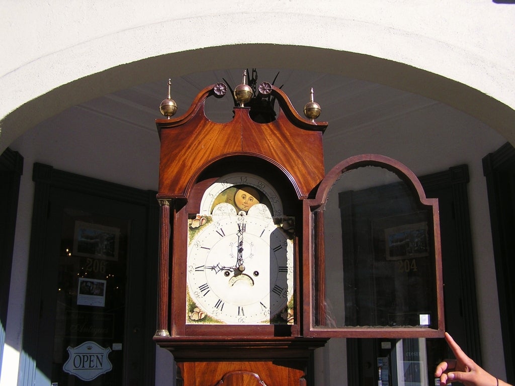 American Mahogany Tall Case Clock (Peter Lupp, NJ ) 2