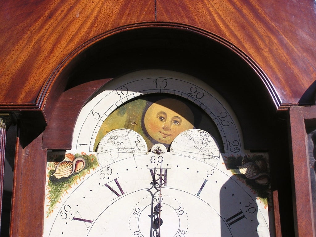 American Mahogany Tall Case Clock (Peter Lupp, NJ ) 3