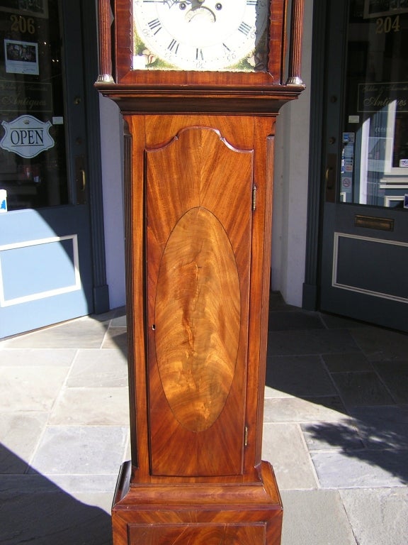 American Mahogany Tall Case Clock (Peter Lupp, NJ ) 4