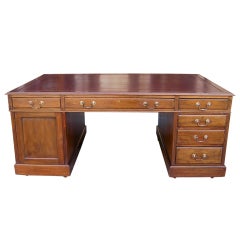 English Mahogany Partner
s Desk