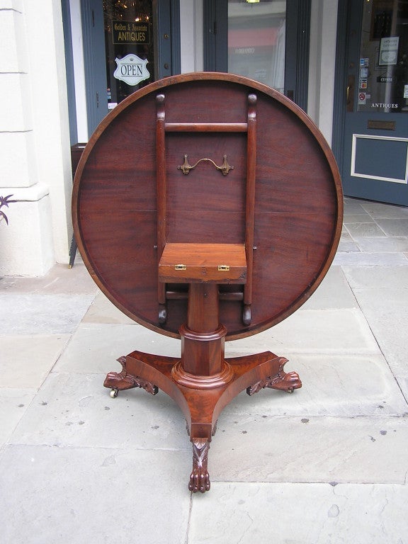 American Mahogany Center Table .Philadelphia , Circa 1815, 5