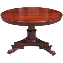 American Mahogany Center Table .Philadelphia , Circa 1815,