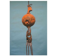 Orange Ball & Hook Large Realism Painting by Joe Richards