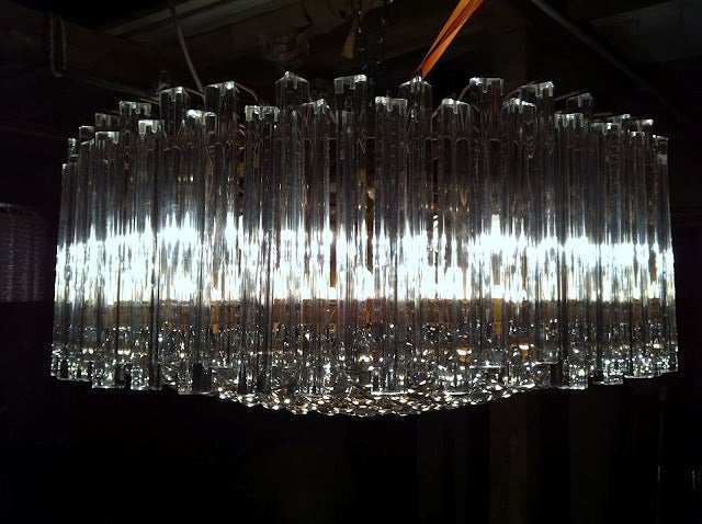 Italian Huge Exquisite Venini Murano Glass Chandelier (36
