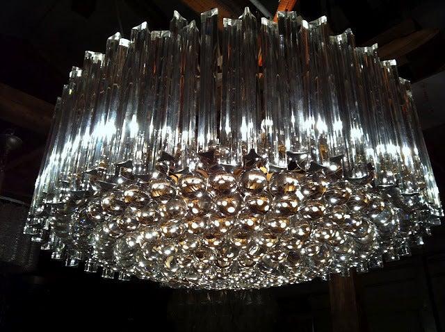 Late 20th Century Huge Exquisite Venini Murano Glass Chandelier (36