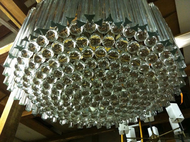 Huge Exquisite Venini Murano Glass Chandelier (36
