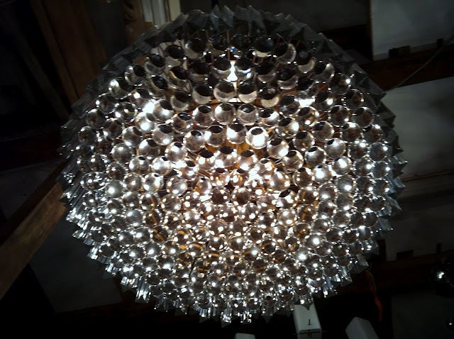 Huge Exquisite Venini Murano Glass Chandelier (36