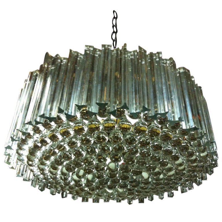 Huge Exquisite Venini Murano Glass Chandelier (36" diameter)