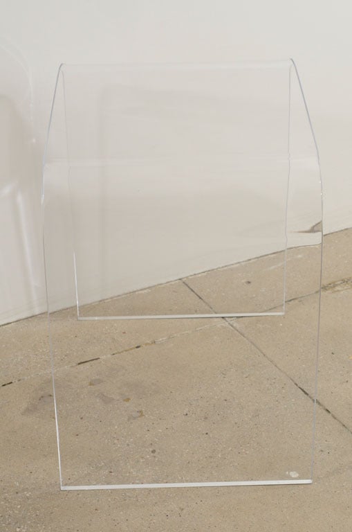 Timeless Mid Century Modern Style Waterfall Lucite Side Tables 2