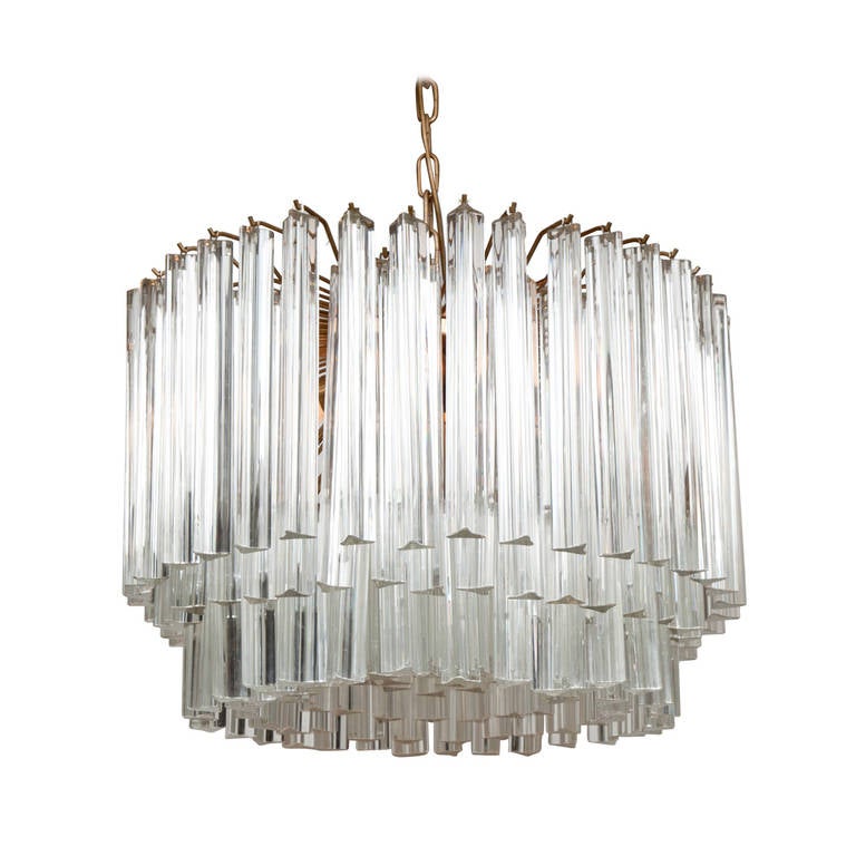 A unique and magnificent Murano glass chandelier in the style of Camer. 23