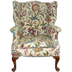 George III Style Mahogany Wing Chair