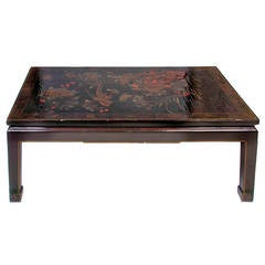 Chinese Export Chinoiserie and Lacquered Low Table, 18th to 19th Century