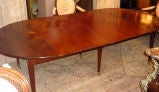 Fine French Directoire Period Mahogany Drop Leaf Dining Table