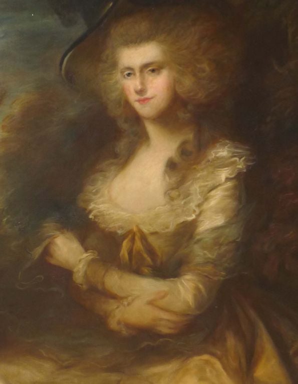 18th Century and Earlier 18th Century English Oil on Canvas Manner of Gainsborough