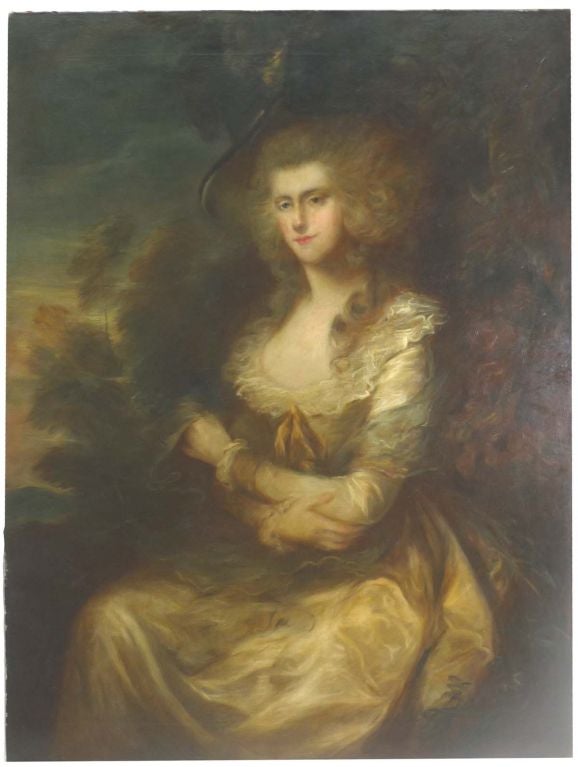 18th Century English Oil on Canvas Manner of Gainsborough 3