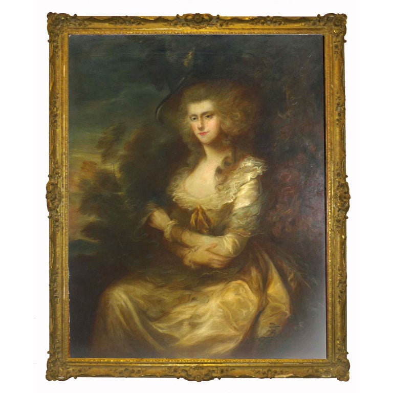18th Century English Oil on Canvas Manner of Gainsborough