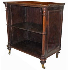 Diminutive English Regency Rosewood Library Cabinet, Circa 1820-30