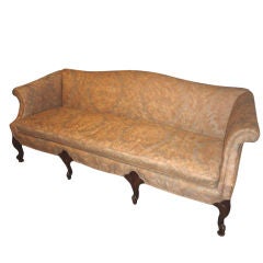 George III Style Fortuny Upholstered Sofa / Settee