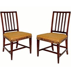 Pair of New York Mahogany Side Chairs