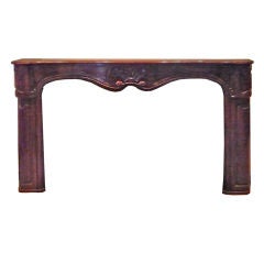 Antique 18th Century Fine and Rare Oak and Chestnut French Mantlepiece