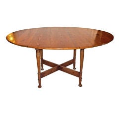 English Provincial Style Chestnut Dining Table