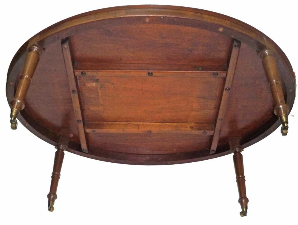20th Century  English Victorian Burled Walnut Loo Top Coffee Table