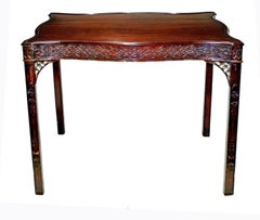 18th Century George III Period Mahogany Tea Table