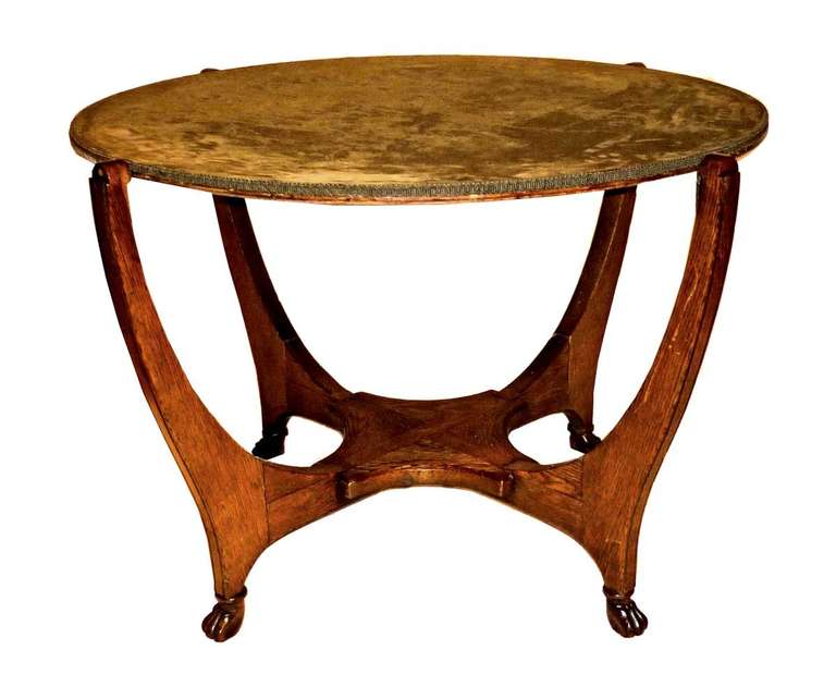Hunzinger American Oak Metamorphic Games Table, Late 19th Century For Sale 1