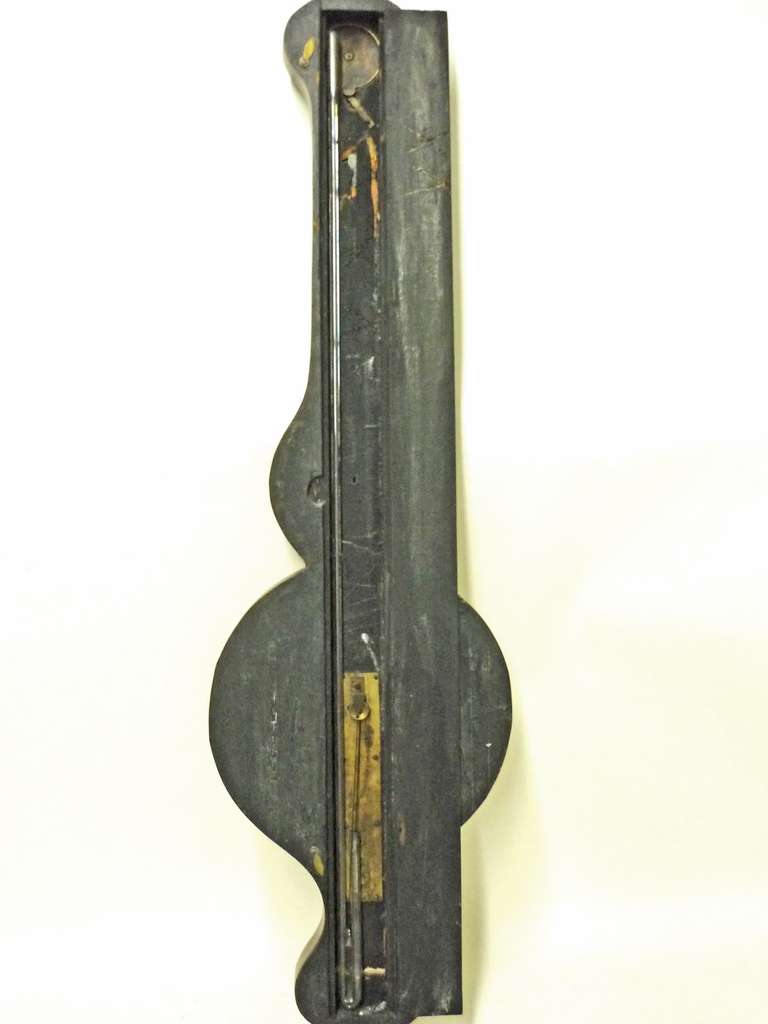 Regency Gothic Style Rosewood Banjo Shape Barometer, circa 1860 2