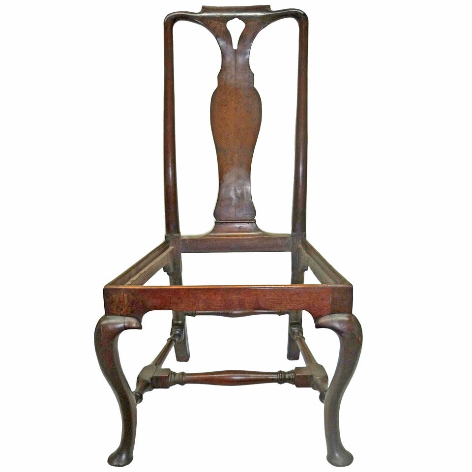 Wonderful Queen Anne Period Walnut Side Chair, Circa 1700 For Sale