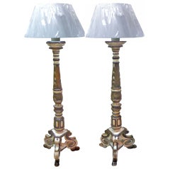 Large Pair of  Regence Torcheres /  Floor Lamps 18th Century
