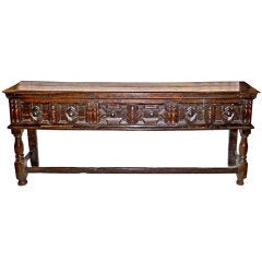 17th Century English Oak Welsh Dresser Base