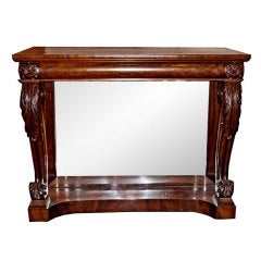 English Regency Mahogany Console  Pier Table