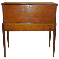 Tall American Classical Chest on Stand, 19th Century