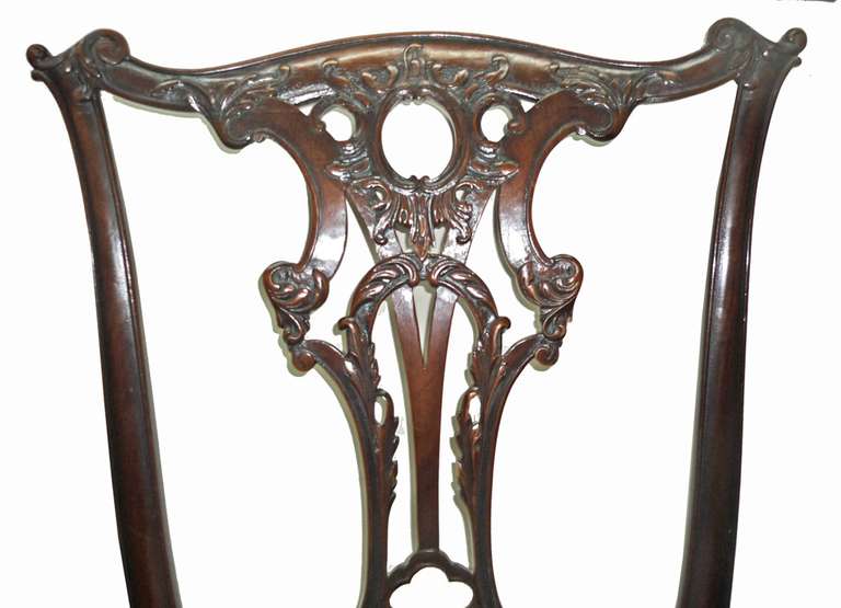 Chippendale George III Style Carved Mahogany Side Chair