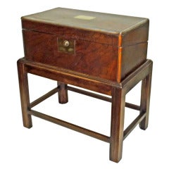 Regency Inlaid Walnut Lap Desk on Stand, Circa 1850