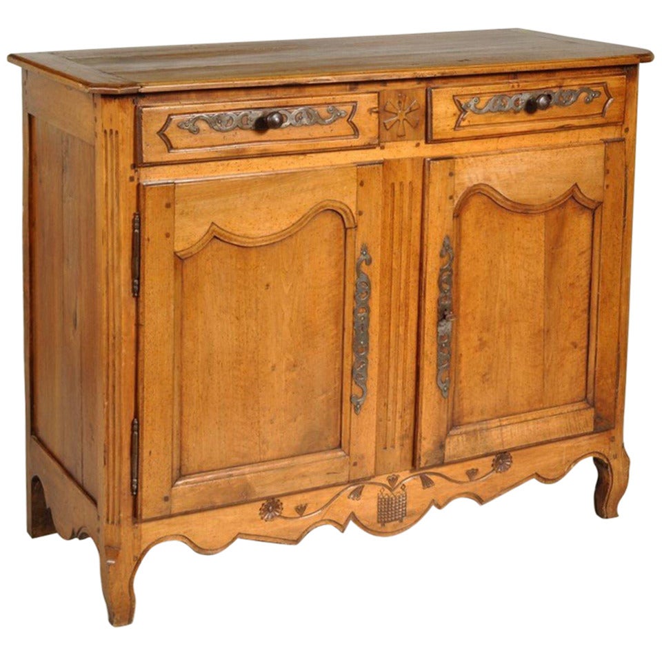 18th Century French Provincial Fruitwood Buffet For Sale