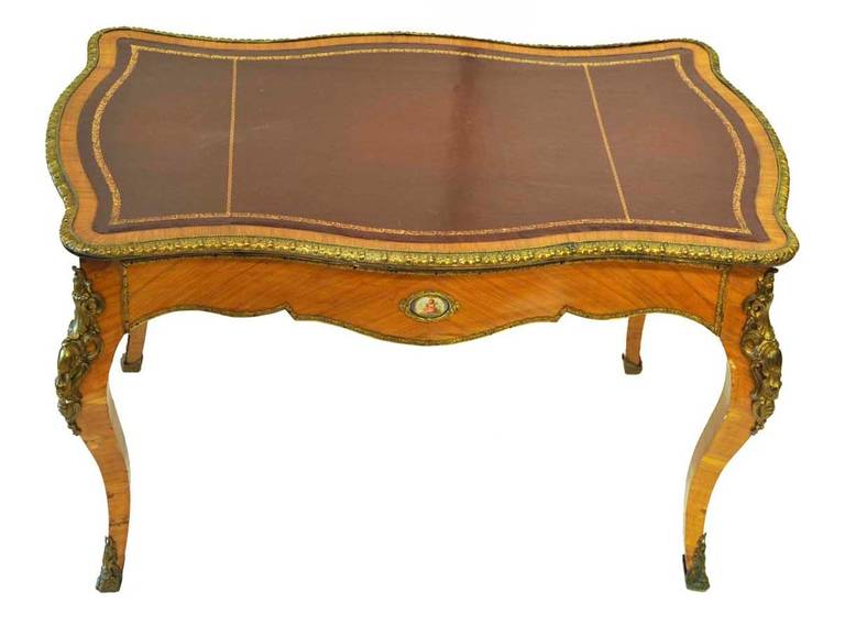 Louis XV Style Bronze-Mounted Bureau Plat