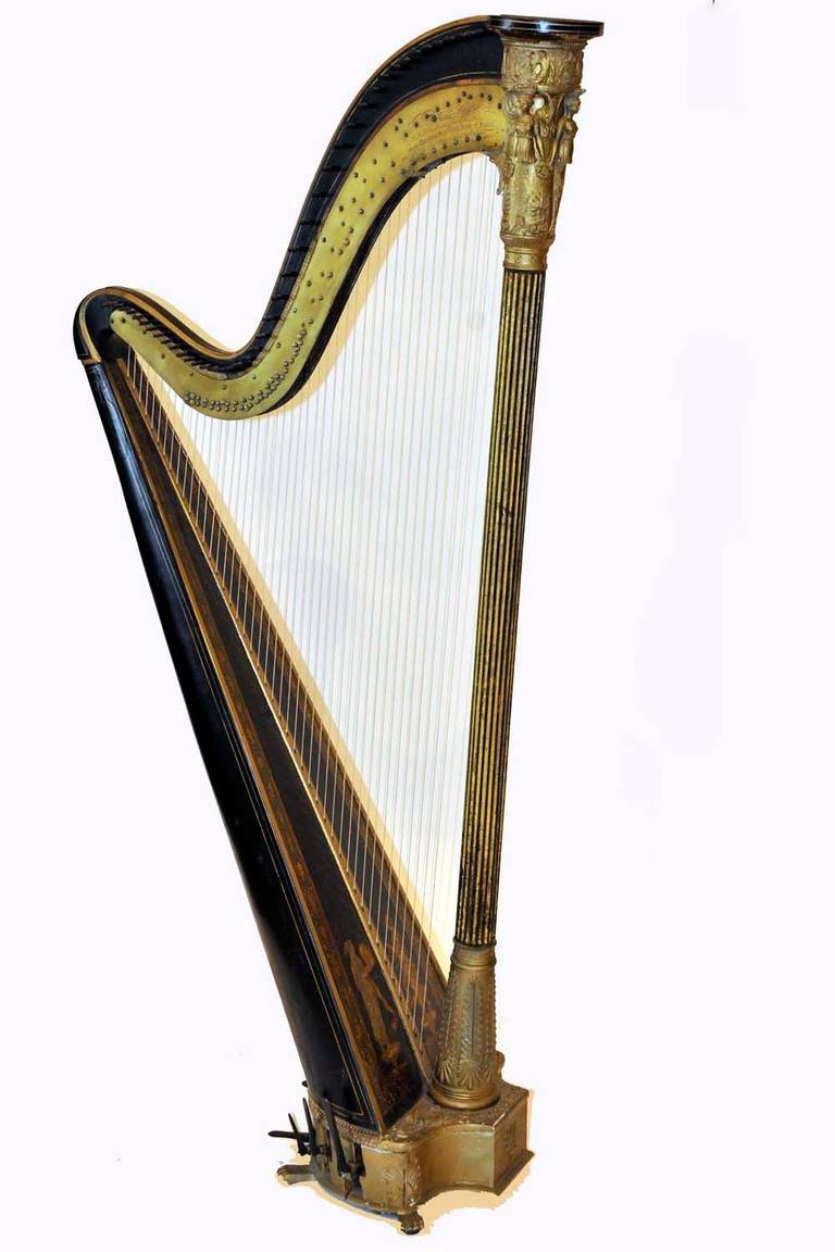 English Circa 1810-1817. Labeled on Harp, see photos.