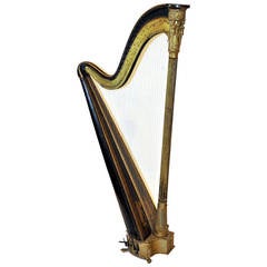 Rare Double Action Pedal Harp by Sebastian Erard
