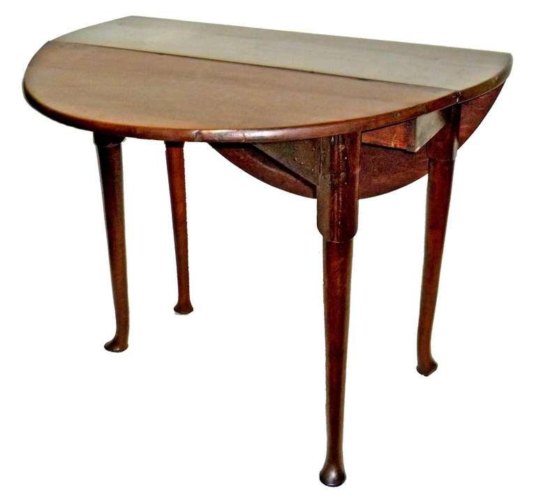 George II Oak Drop Leaf Table, Circa 1750