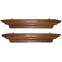 Antique Pair of Neoclassical Style Hanging Brackets