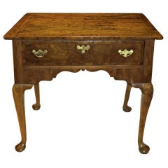 George II Inlaid Walnut Lowboy / Dressing Table Circa 1750