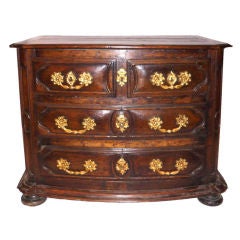 Louis XV Carved Walnut Commode
