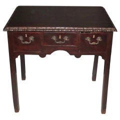 Irish Chippendale Carved Mahogany Dressing Table