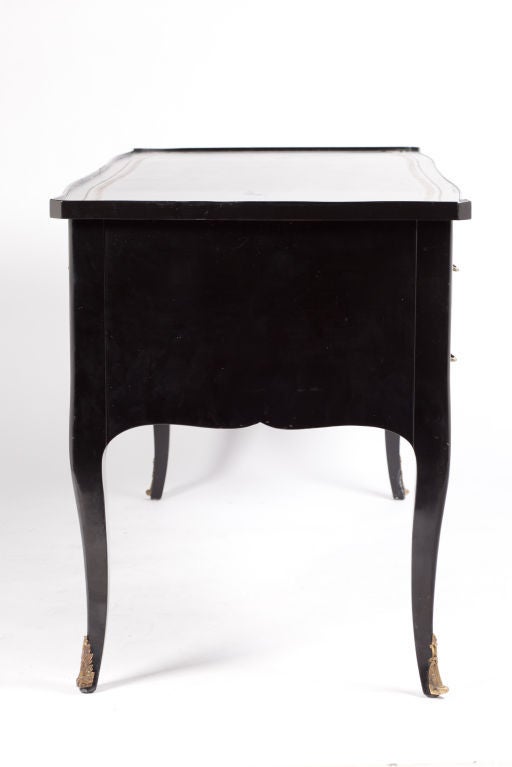 Wood Black Lacquer Desk by Bodart Furniture