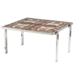 Danish Art Tile Coffee Table