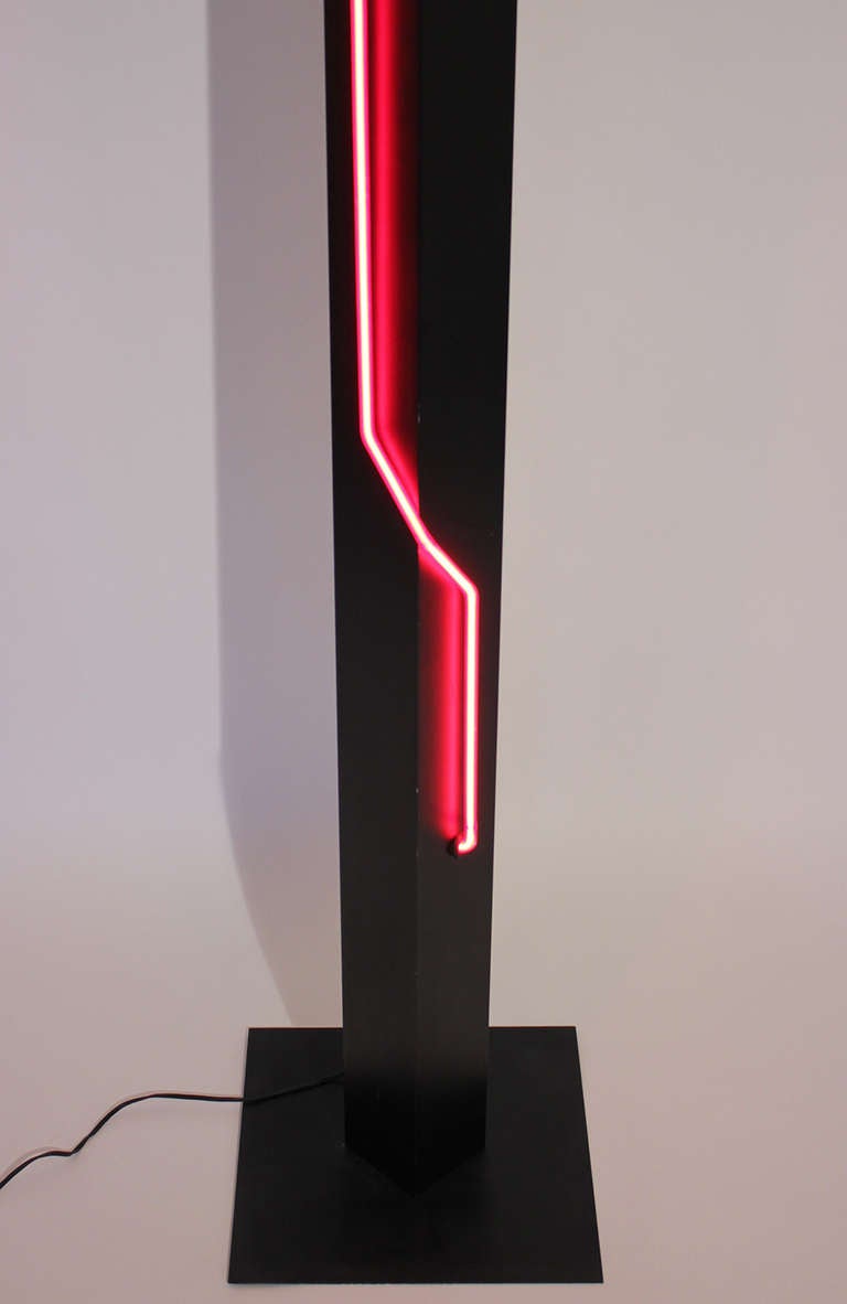 Mid-Century Modern Rudi Stern for George Kovacs Neon Floor Lamp