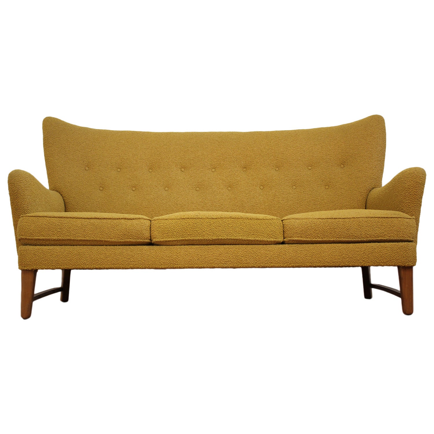 Early Scandinavian Wingback Sofa At 1stdibs